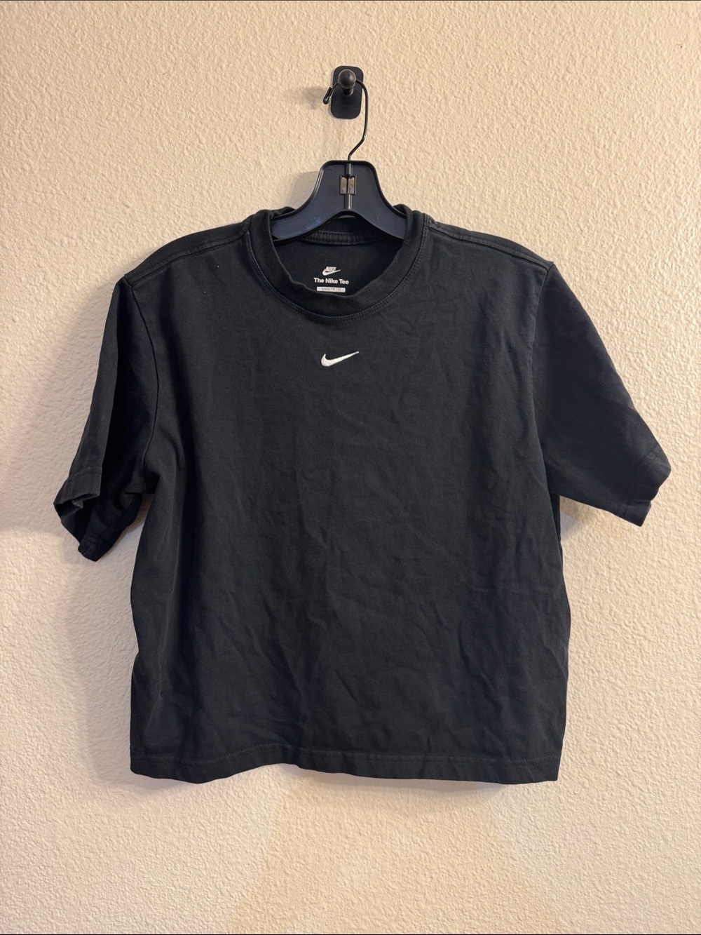 Nike Black Short Sleeve Tee with White Swoosh